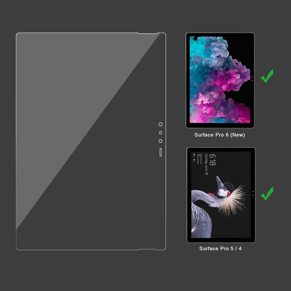 MEGOO Surface Pro Surface Pro Surface Pro 4 LCD-Schutzfolie aus gehärtetem Glas, einfach anzubringen, blasenfrei, automatische Adsorption, Glasfolie Surface Pro