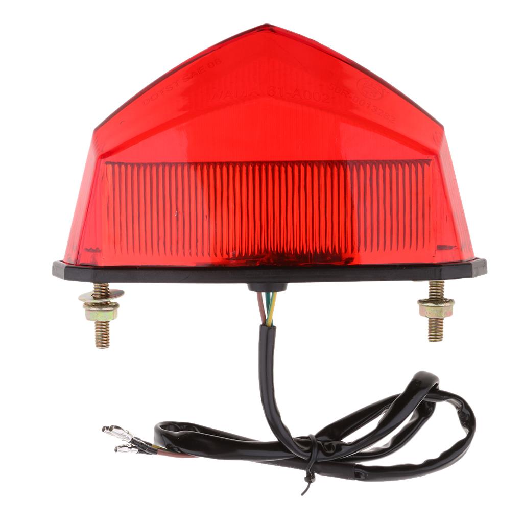 10 LED Red Super Bright Motorcycle Tail/Brake Light Running Lamp Universal for Motorcycle ATV Dirt Bike Tail Light