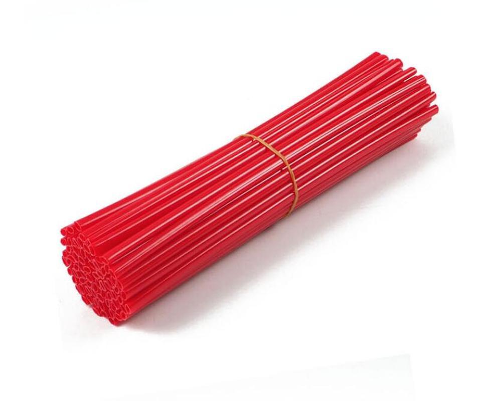 72 Stück für Motocross Dirt Bike Speichenschläuche Enduro Rad Skin Abdeckung Wraps Elektro Motorrad Fahrradzubehör