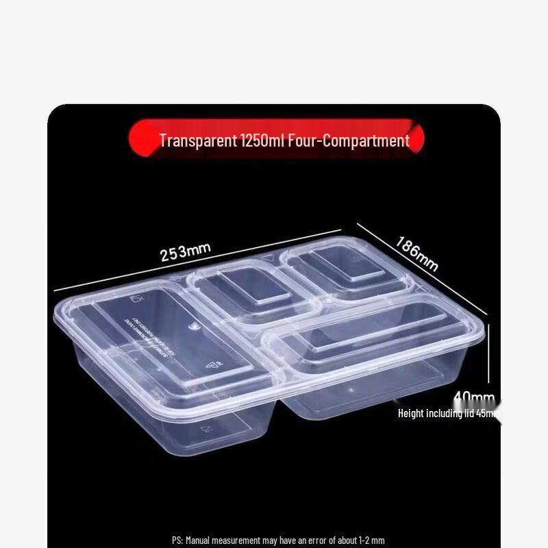 Disposable Divided Plastic Food Containers