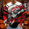 Men's Halloween Long Sleeve T-Shirt Neck Loose Fit Casual Versatile Top