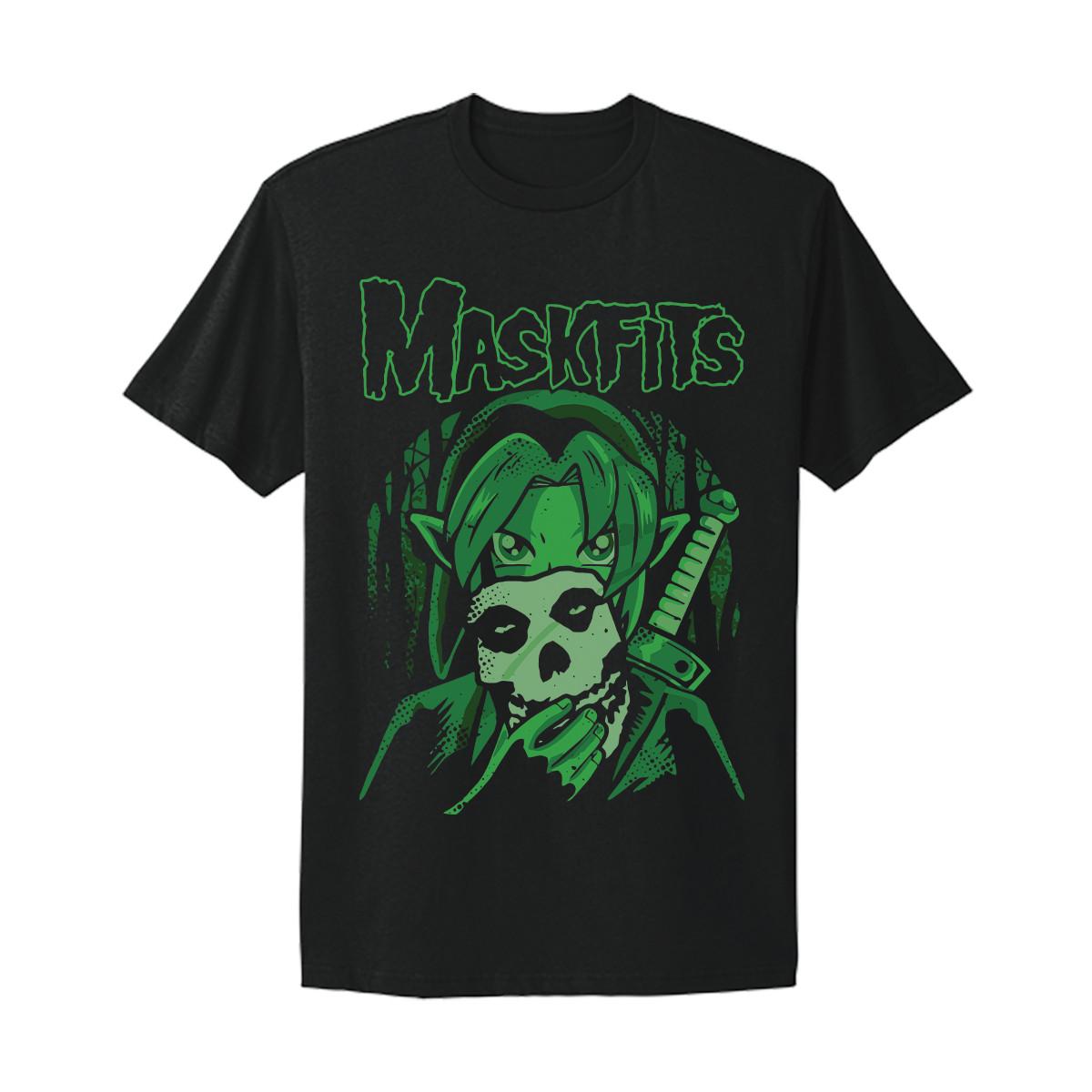 Zelda Misfits Mashup Rock Legend of Zelda Nintendo vtg graphic design T-shirt S