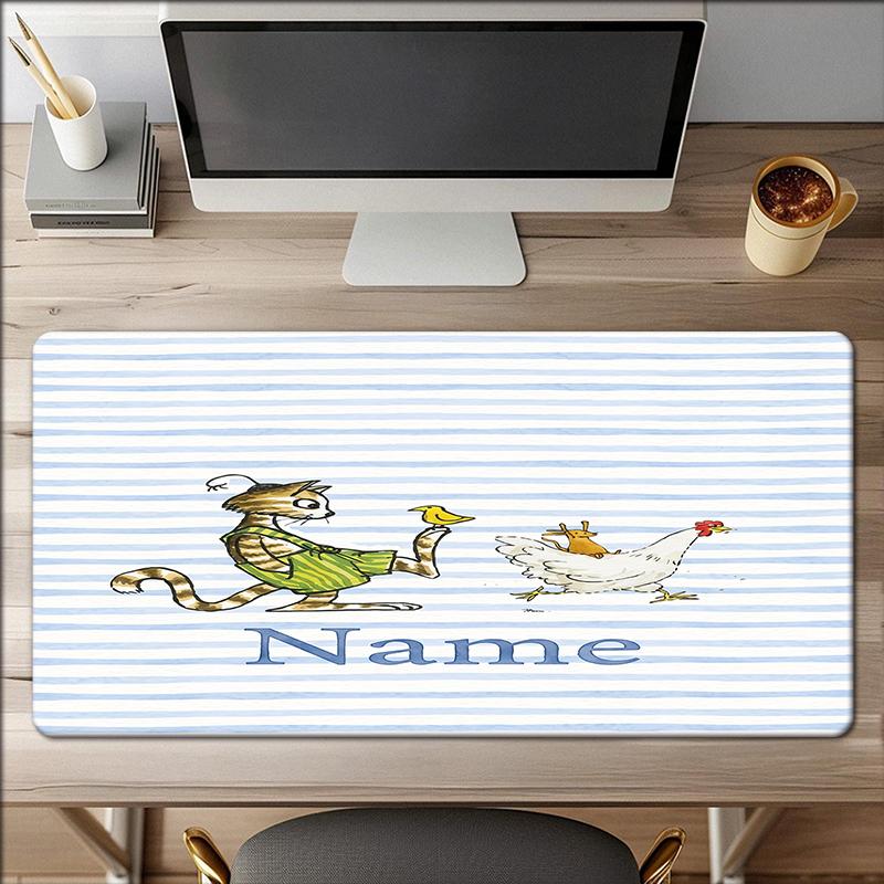 Custom Name Pettson Findus Theme Mouse Pad Non Slip Rubber Base Multifunctional Office Home Decor Perfect For Workspace Personalization