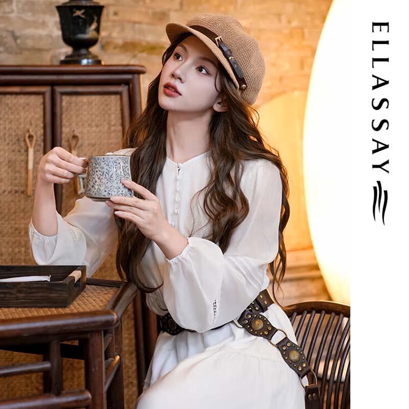 ELLASSAY Elegant Retro Jacquard Midi Dress