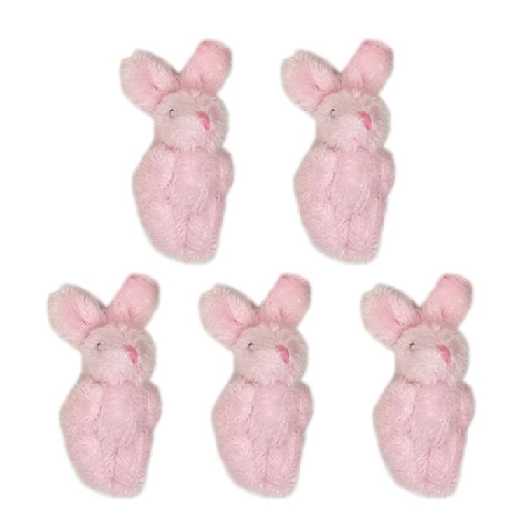 Joint Rabbit Pendant For Keychain Making DIY Ornaments Gifts Bouquet Toy Doll