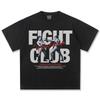 Unisex Fight Club Boxen Grafik T-Shirt 100% Baumwolle Retro Kampf Druck Lockerer Schnitt Leicht Sommer Freizeitkleidung