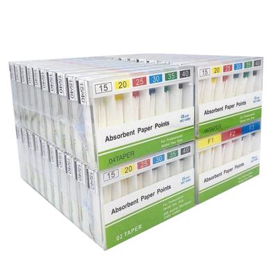 10 Boxes Dental Absorbent Paper Points Sterile Mixed Sizes 02 04 06 F1 F2 F3 Taper 15-40# For Dentist
