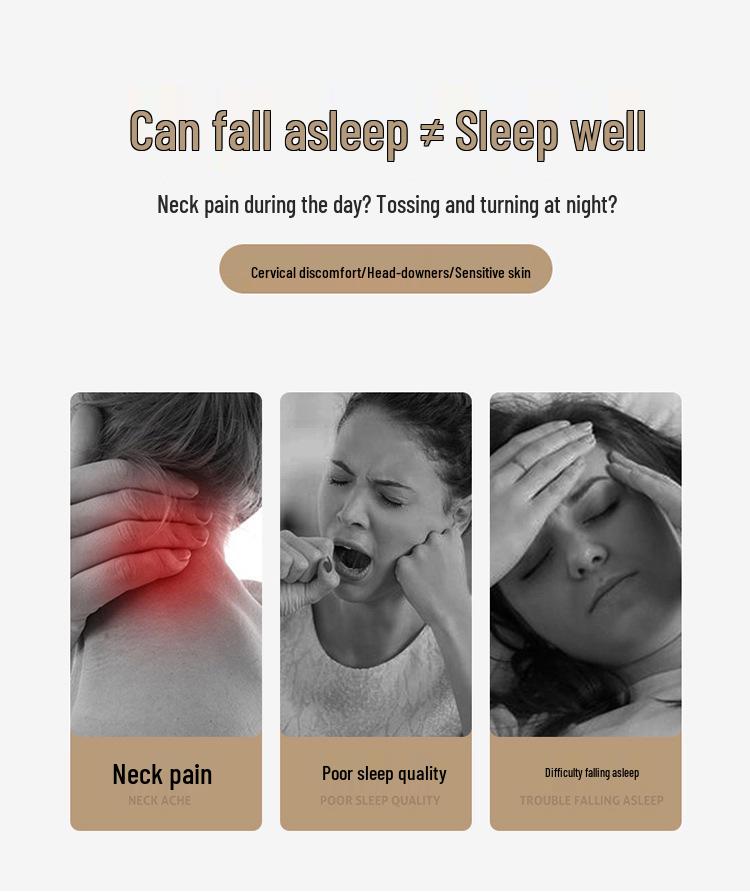 2025 Perna de susținere a gâtului cu umplutură de hrișcă: Ajutor de Tracțiune Triunghiular pentru un Somn Mai Bun