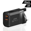 EU/US/UK 40W Charger Plug 2USB Quick Charge Adapter for iPhone/Xiaomi/Samsung