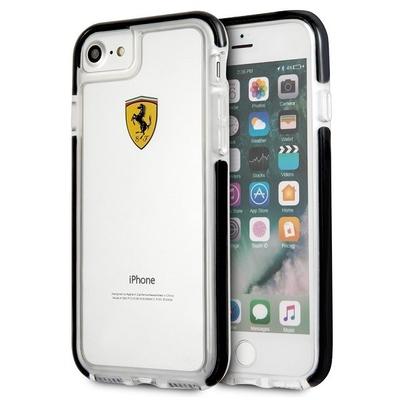Etui Do iPhone 7 Ferrari Shockproof Czarne Transparentne