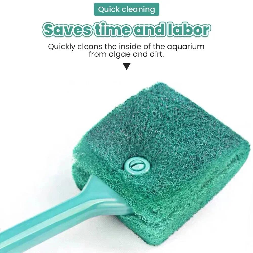 Aquarium Aquarium Glass Plant Cleaning Brush Sponge Cleaning Brush Floating Cleaning Window Algae Scraper Accessories Tools