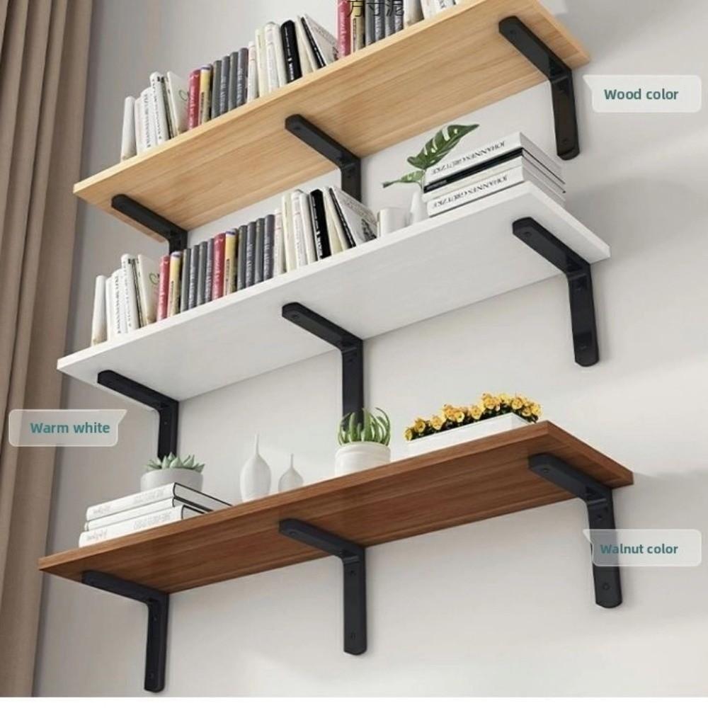Wall-Mounted Shelf Storage Hanging Extra-thick Wood Wood Board Bracket Easy To Install Space-Saving Storage Rack