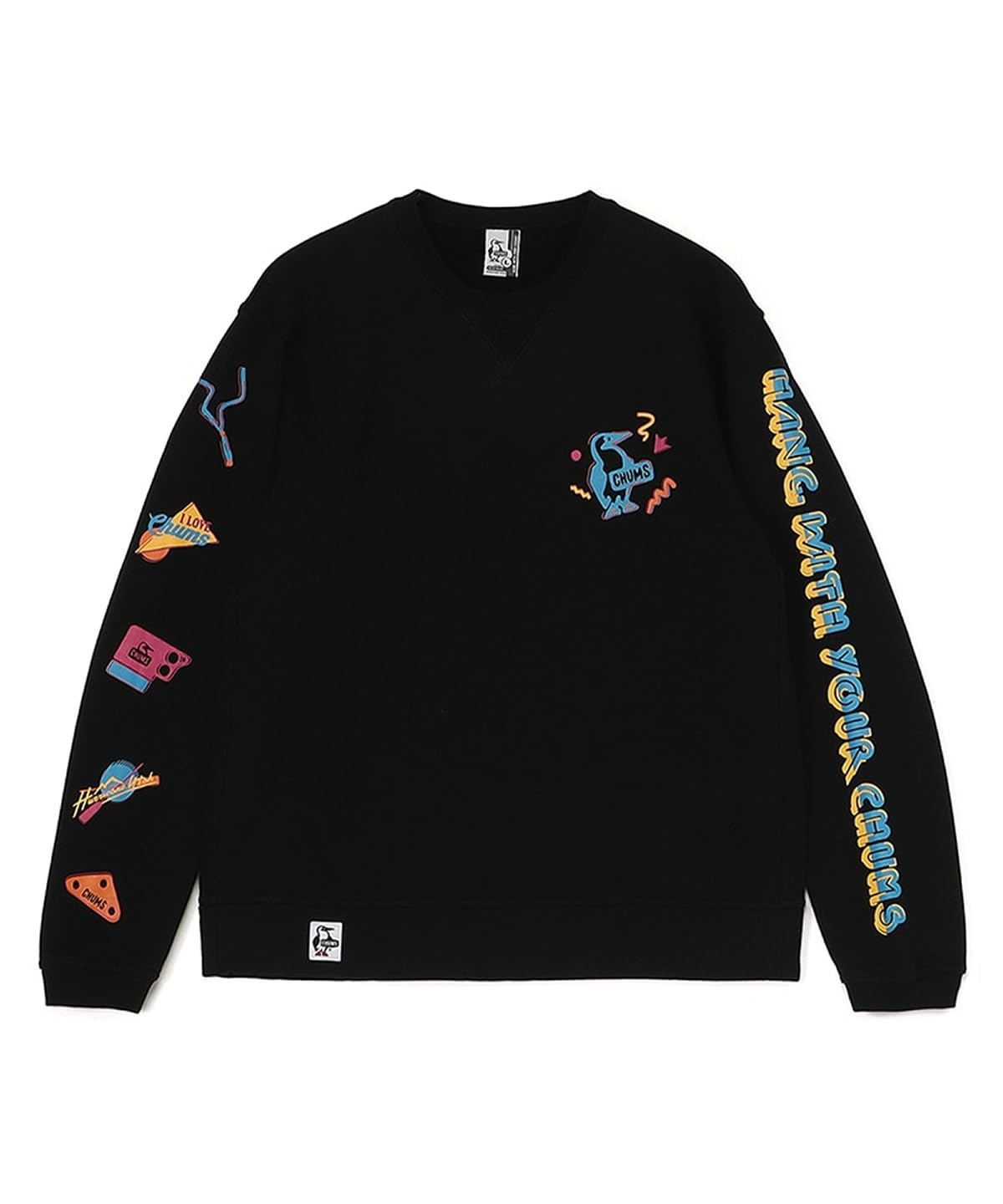

Sweatshirt Disco Time Crew Top Black [Chums] Men s