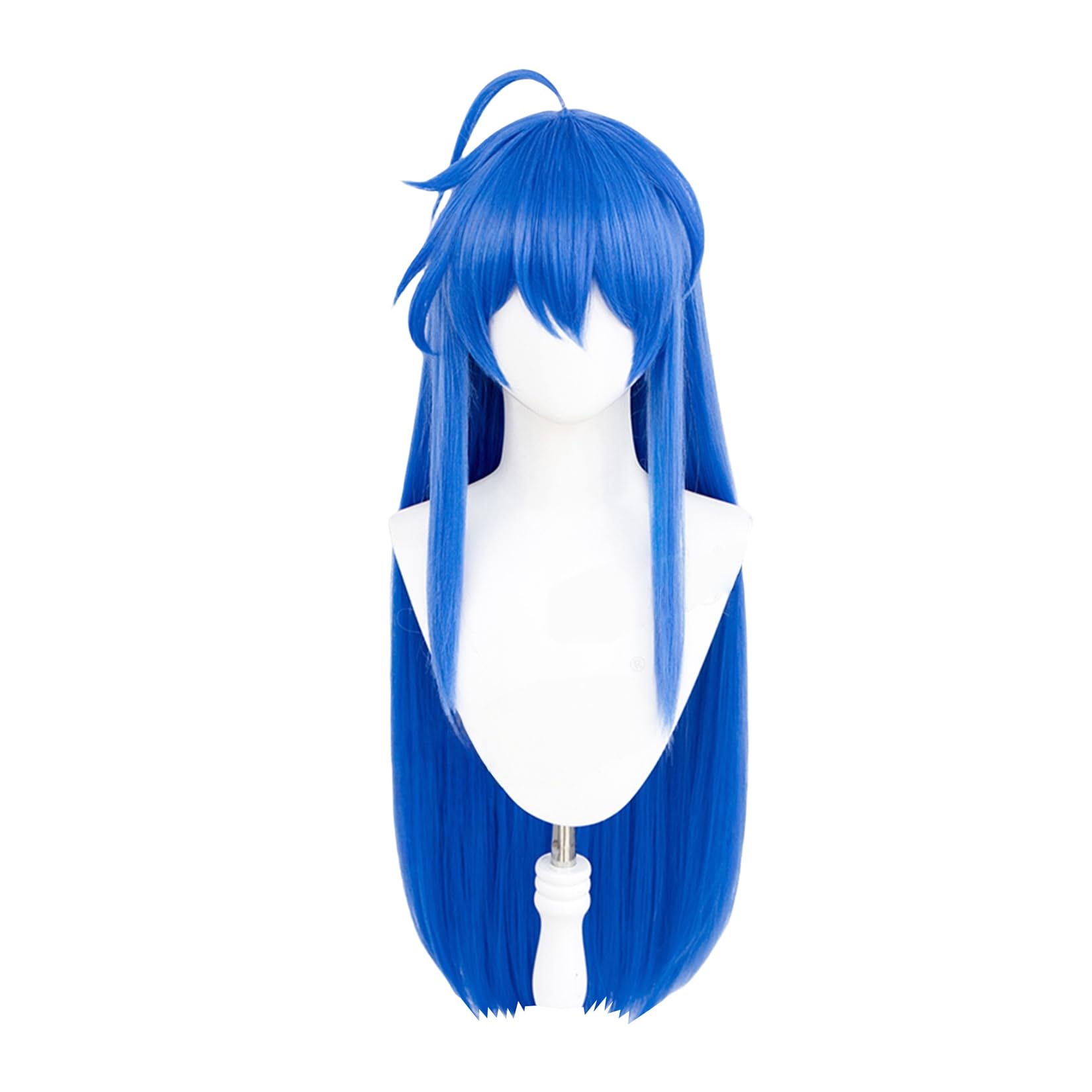 

LAOBAO Коната Изуми Косплей Синие Длинные Прямые Волосы с Костюмом Костюм на Хэллоуин Парик, Волосы, Ахоге, 95см, Неподстриженный, Термостойкий, Аксессуар,