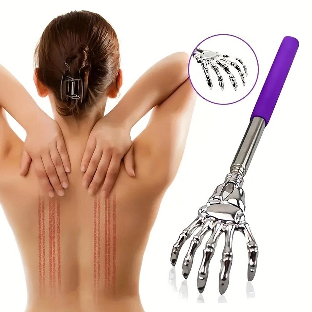 Portable Extendable Back Scratcher Stainless Steel Telescoping Back Scratcher for Both Human and Pets Extendable Back Massager