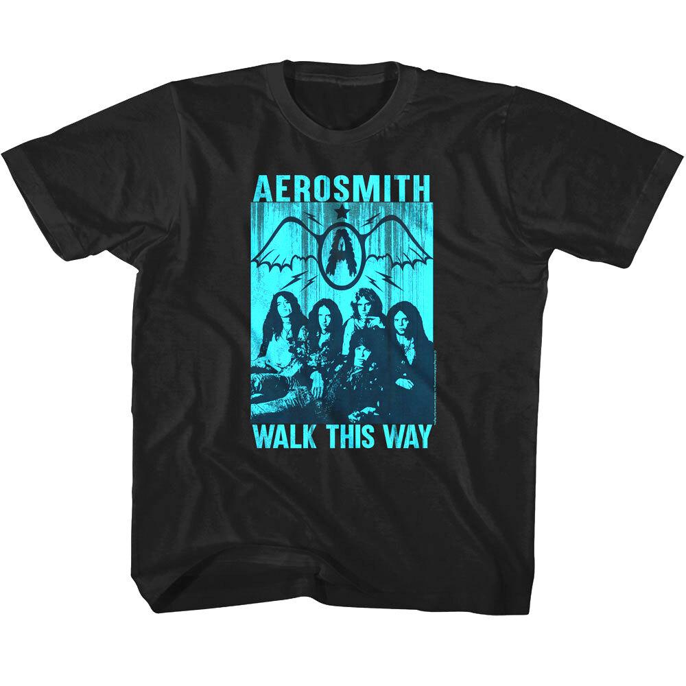 Aerosmith Walk This Way 1975 Kids T Shirt Vintage Photo Rock Band Concert Tour XL