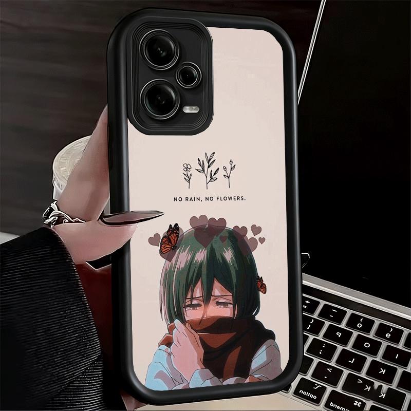 Phone Case for Xiaomi Redmi Note 15 14 13 Pro Plus A-Attack On T-Titan Mikasa Shell 12S 11 11S 11T 5G 14S Soft Silicone Funda