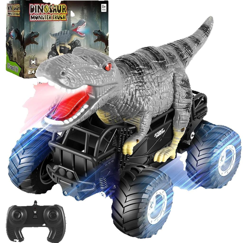 Simulation Dinosaur Remote Control Car Electric Luminous Climbing Off-Road Stunt Car Boy Children'S Toy