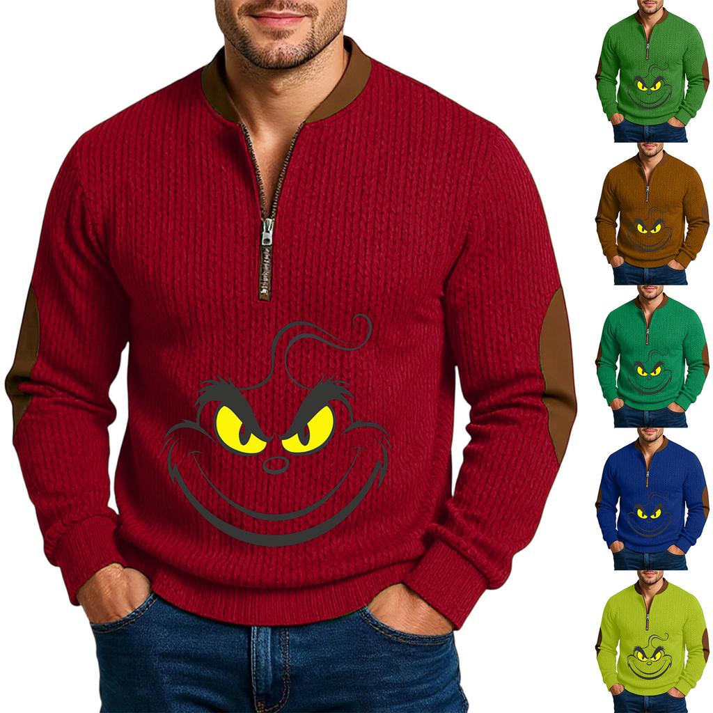 Men'S Outdoor Zipper Long Sleeved Sportswear Casual Sweatshirt