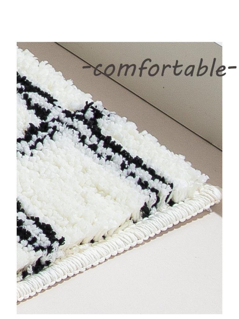 Grid Sponge Bathroom Cashmere Thickening Mat Bath Non-slip Carpets In Wash Basin Bathtub  Floor Rug Shower Room Doormat Memory Foam 3D Pad