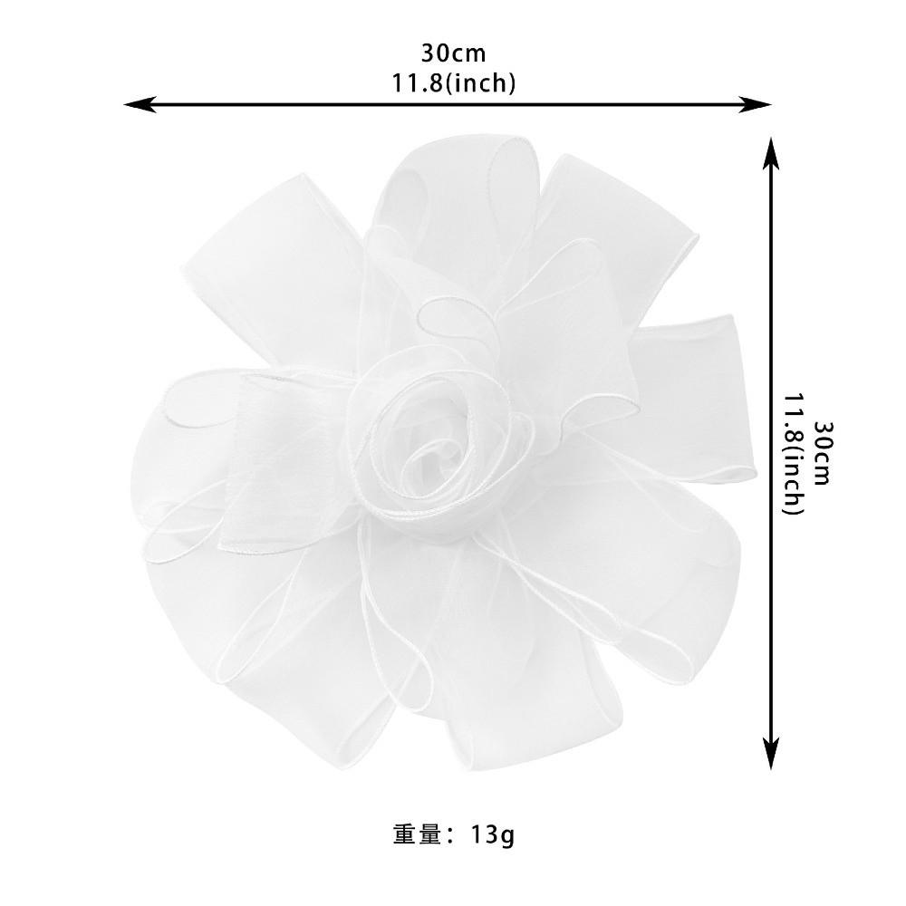 Exquisite Mesh Dress Cloth Patch Rose Flower DIY Large Flower Patch Dress Decorative Multi-Layer Chest Flower