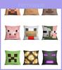 Fronha de Almofada Minecraft Capa de Almofada para Sofá Decoração de Jardim Brilhante e Colorida Apresentando Steve e Creeper