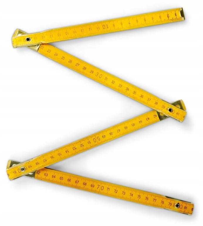 Folding 2m Wooden Measuring Rule for Construction