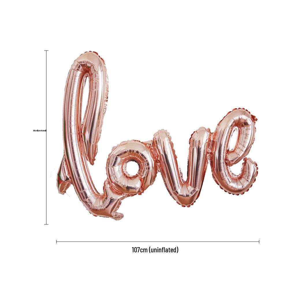 LOVE Letters Aluminum Foil Balloon for Wedding, Valentine's, and Proposal Decorations