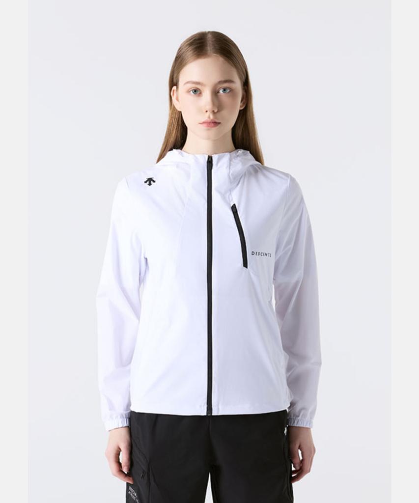 Descente Hooded Windbreaker Jacket White Sr123Uwb11 (B Type)