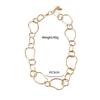 Irregular Circular Chain Gold Color Link Choker Necklace Women Necklace  Party Jewelry Gifts