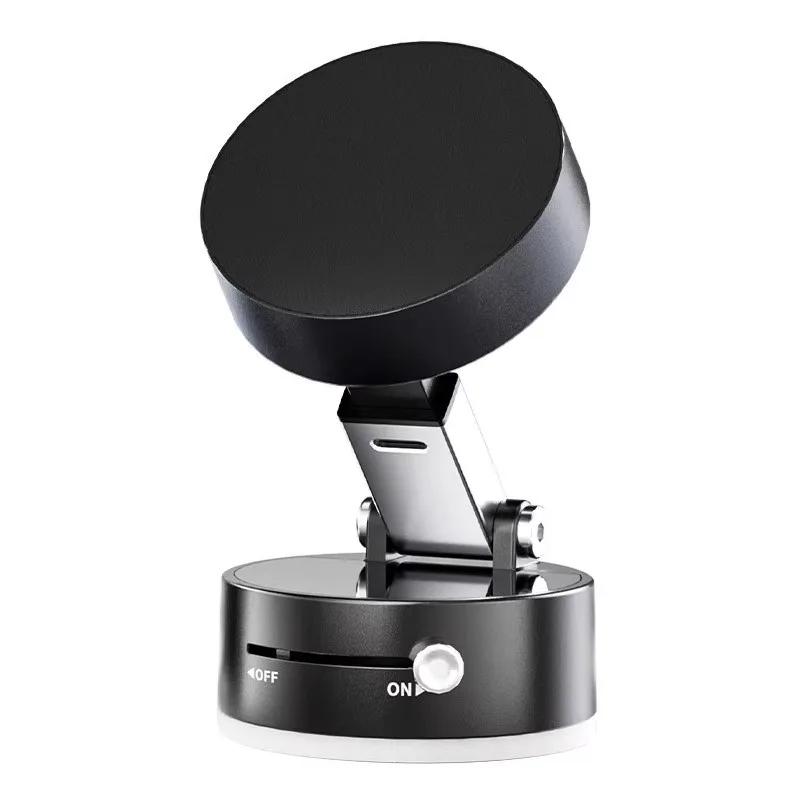 Magnetic 360 Rotation Metal Mobile Phone Holder Universal Bracket Folding Shaft Design Suction Cup Stable Anti Fall