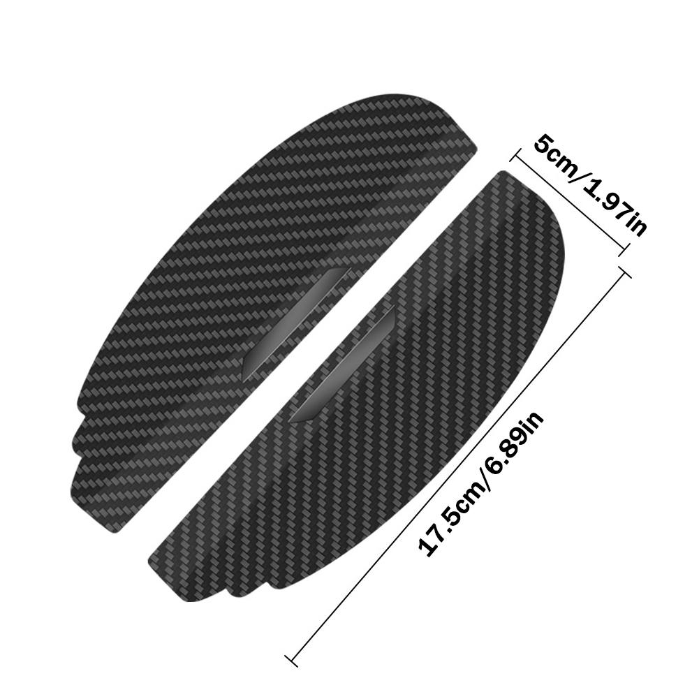 2 шт., карбоновое волокно, чехол от дождя на зеркало заднего вида автомобиля, солнцезащитный козырек, боковое зеркало для бровей, защита от дождя, автозащита