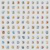 100 Cute Helicopter Series Graffiti Stickers, Creative Cartoon Stickers, Water Cup Stickers, and Waterproof Phone Stickers