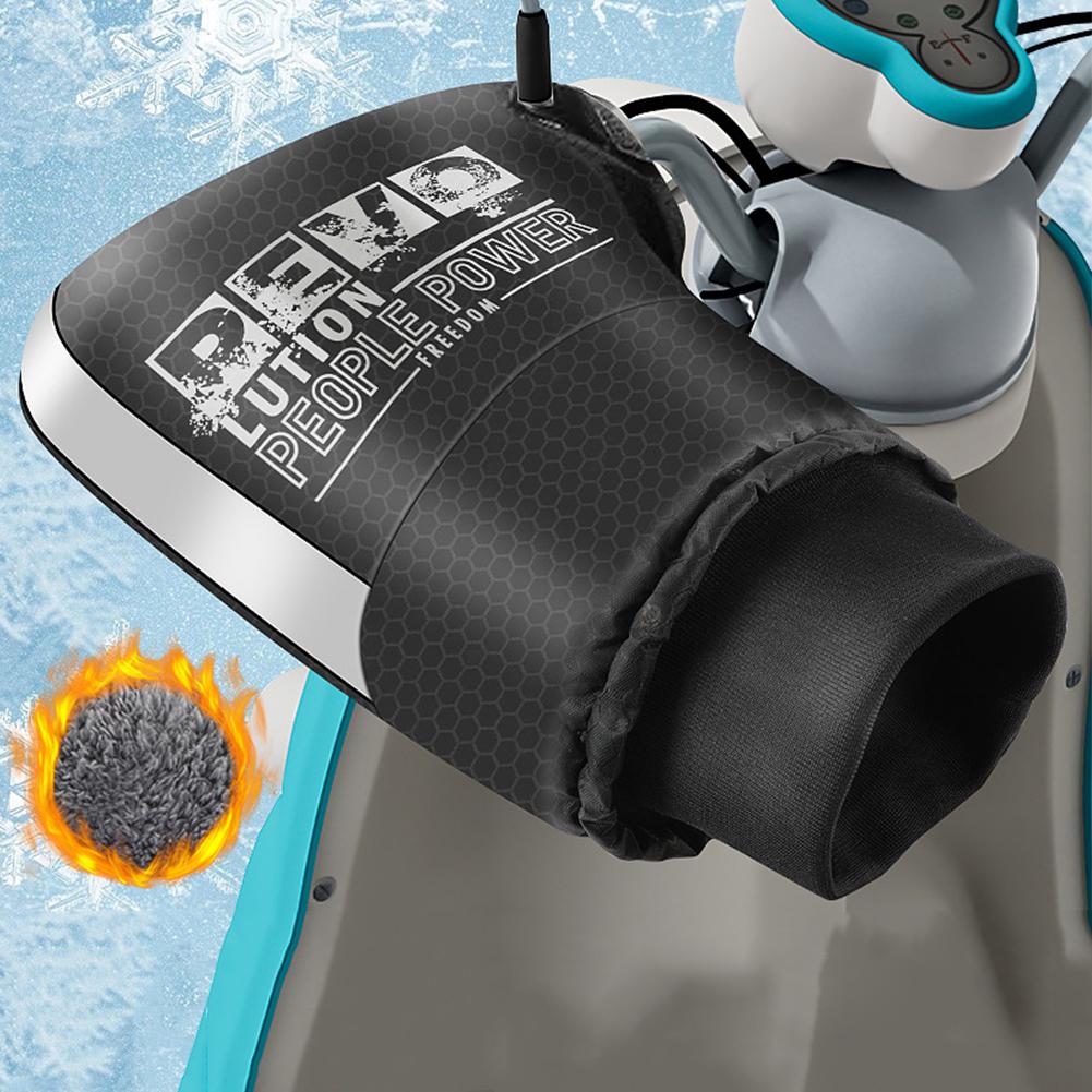 1 Pair Motorcycle Handlebar Muffs Winter Equipment Mitts Warmer Gloves Waterproof Handmuffs Bicycle Handle Cover Warmers