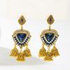 Ethnic Vintage Women's Geometric Turkish Jhumka Earrings Indian Jewelry Tassel Dangling Earring
