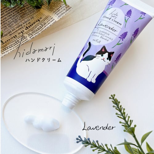 mifull hidamari hand cream lavender hand care lavender scent cat