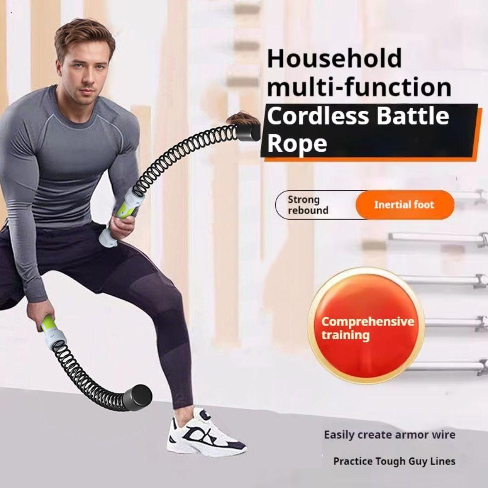 1 pár Náhradní pružina Gym Battle Rope Rebound Nerezová ocel Bezdrátové Battle Rope Protiskluzové Multifunkční Lano pro posilování paží
