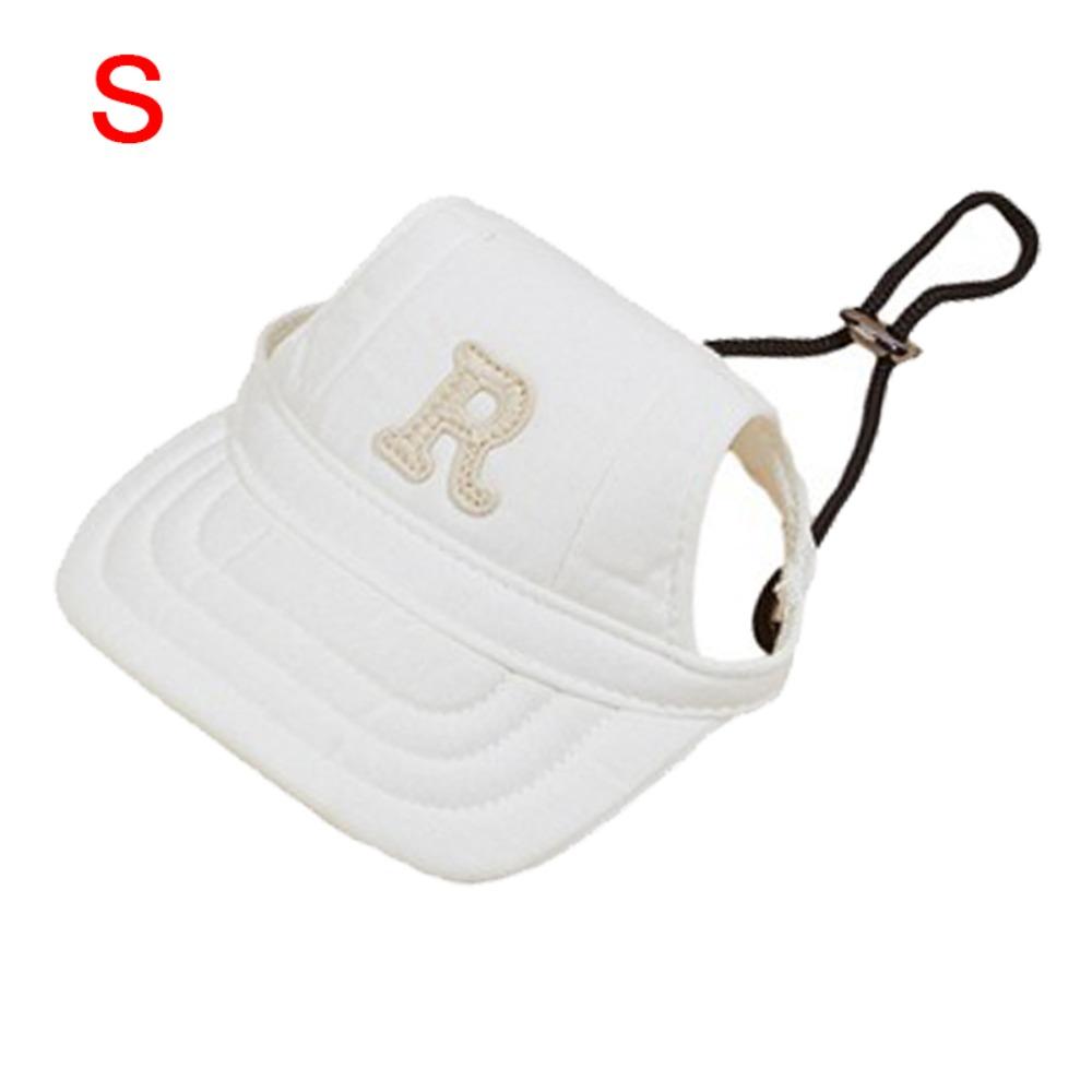 Breathable Embroidered Dog Cap Ear Holes Dog Bonnet Cap Fashion Dog Sun Hat Outdoor