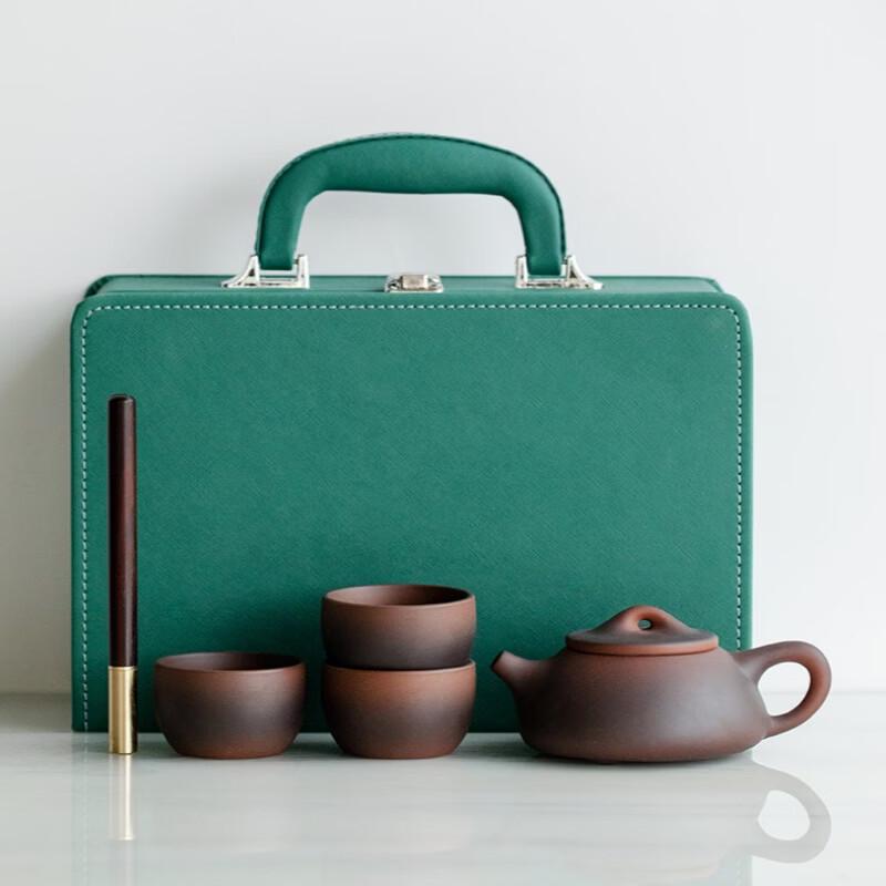 Zhuijia Zitao Embossed Kung Fu Tea Set