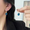 Water Natural Drop Earrings For Women With Alloy Material And Design Elegant