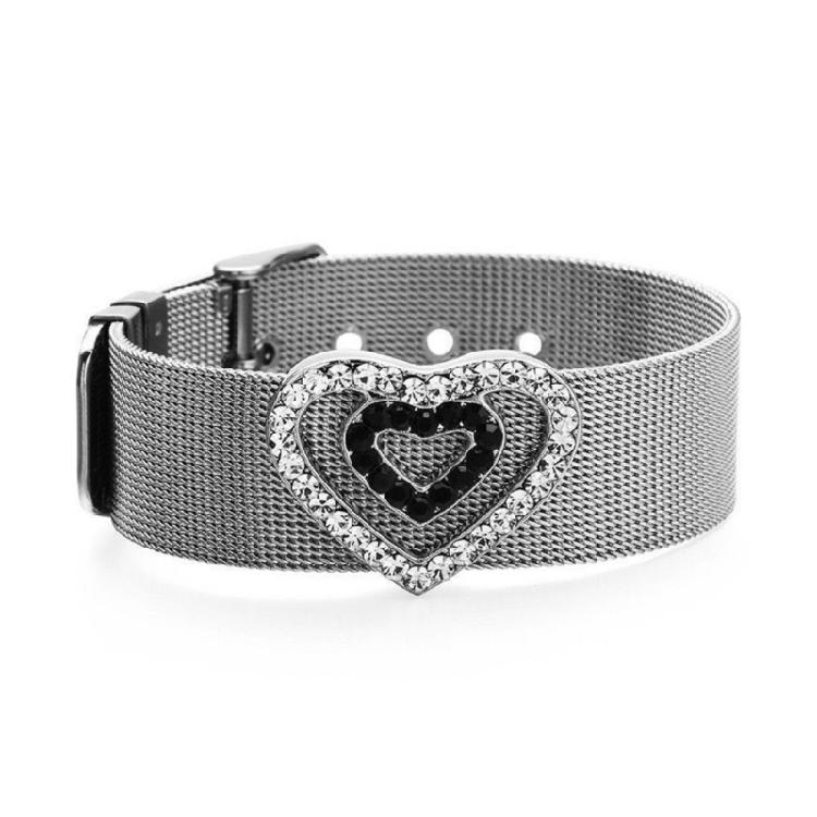 

Punk Cool Heart Belt Bangle Chain Bracelet for Women Party Club Fashion Jewelry 1