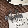 Silver-Gray Sequin Bow Hair Clip for Kids