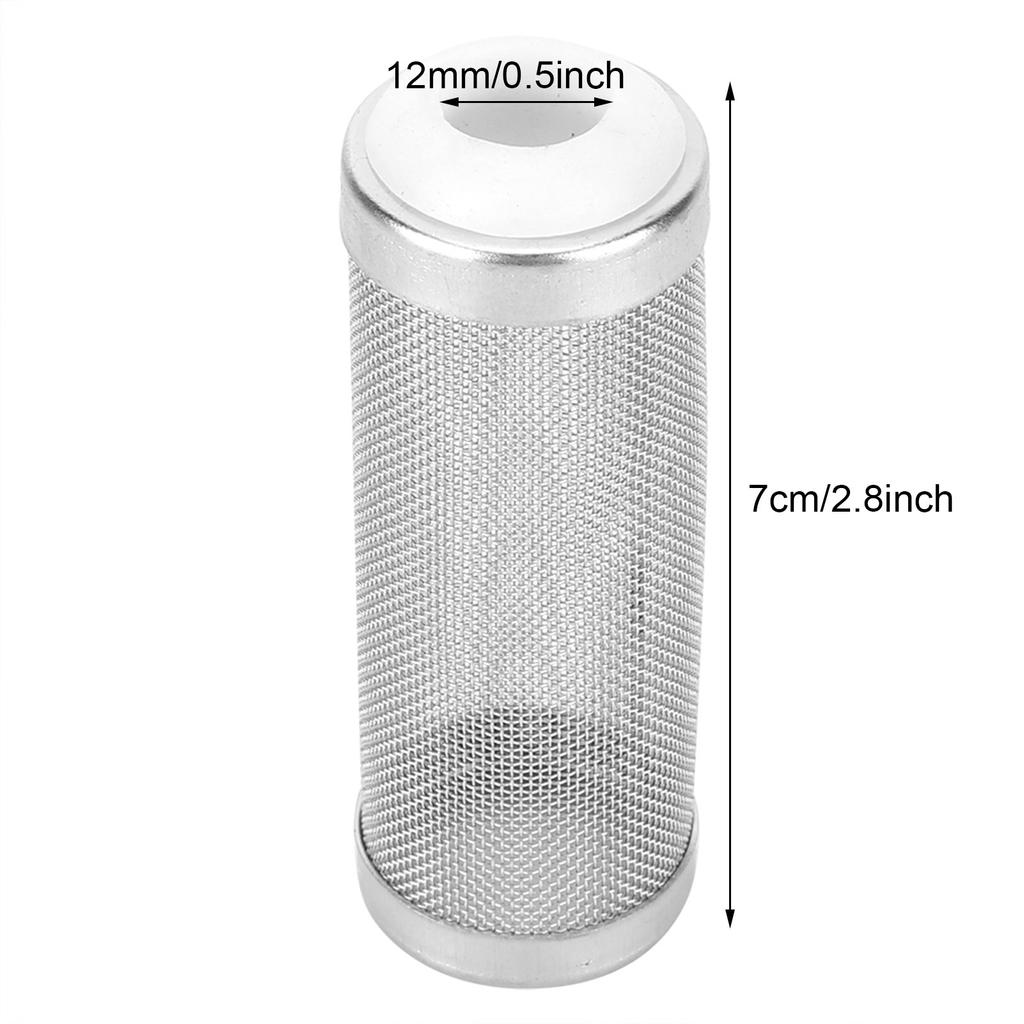 5Pcs Aquarium Filter Mesh Stainless Steel Aquarium Filter Inflow Inlet Mesh Basket Shrimp Protecting 12mm 16mm Optional