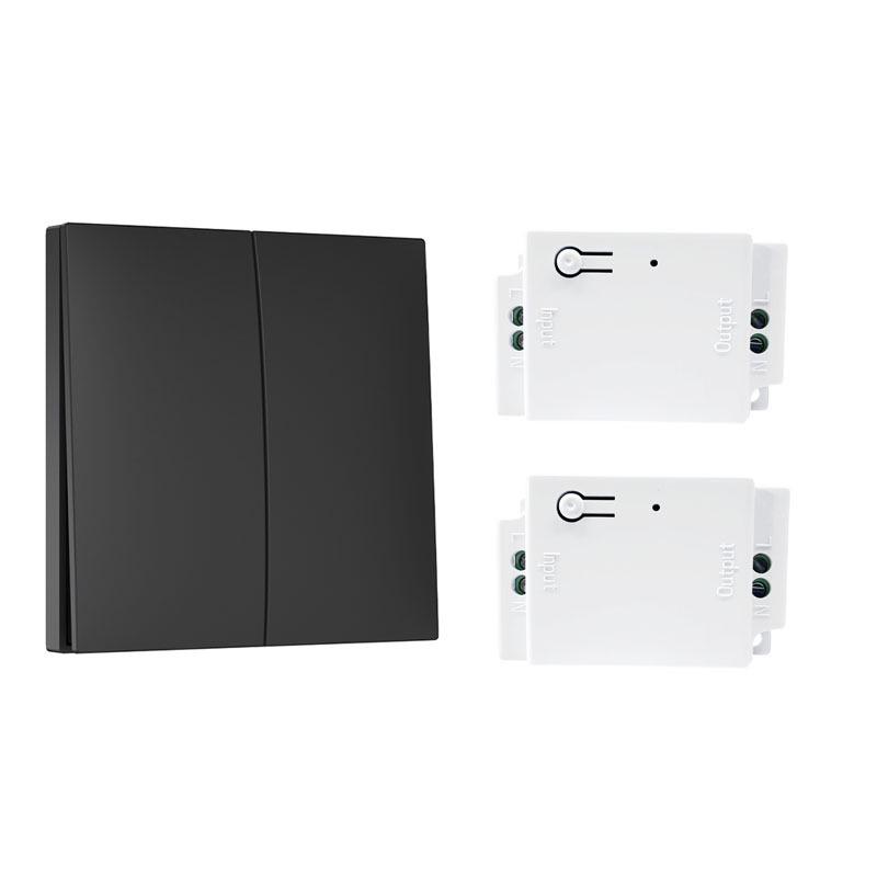 Self-Powered Wireless Switch: Stick-On Multi-Control Remote for 86-Type Panels, No Wiring Needed