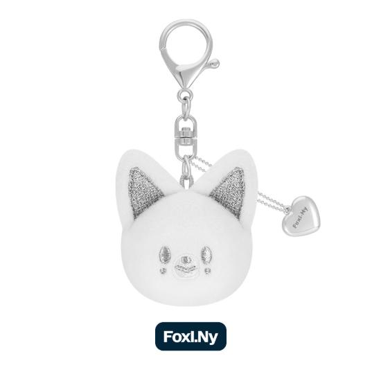 Pre-order Stray Kids World Tour dominATE: celebrATE SKZOO Face Key Ring Silver ver.