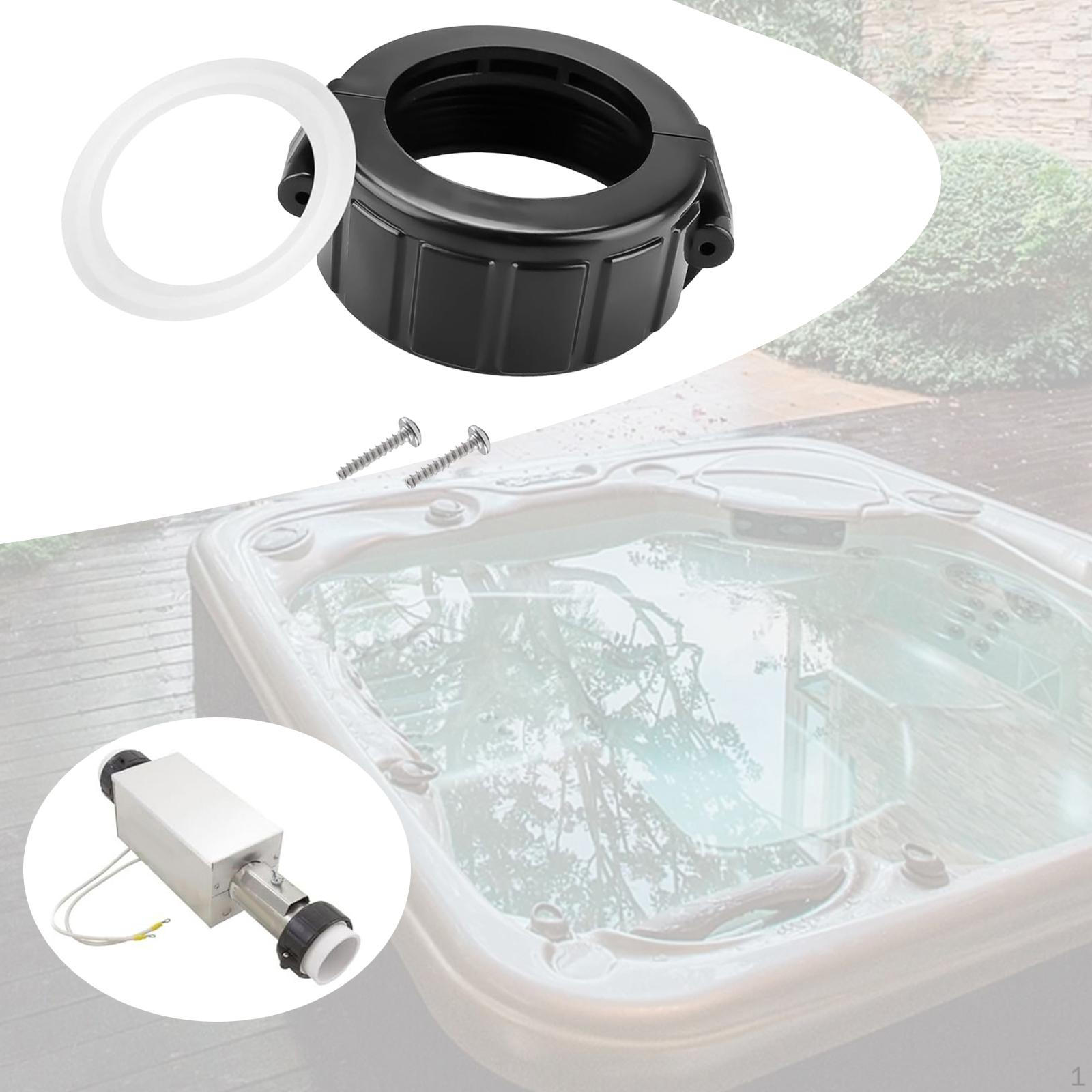 

2 Нагреватель для гидромассажной ванны SPA Разъемные гайки Уплотнительная прокладка Высокопроизводительные переходники Ремонт