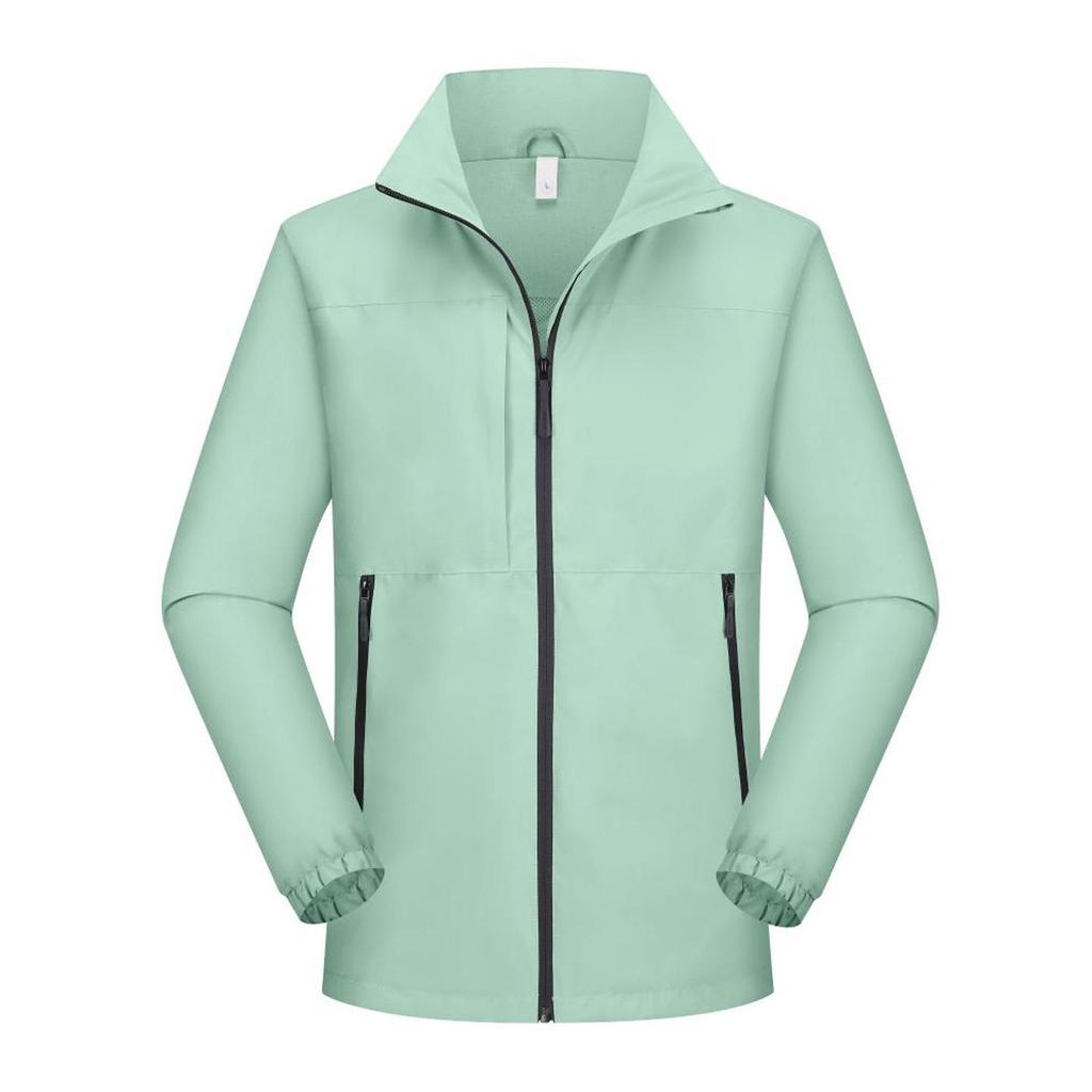 Unisex Windproof Stand Collar Business Jacket - Customizable Logo