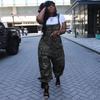 Women's Casual Loose Camouflage Workwear Jumpsuit Overalls