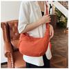 2025 Summer New Versatile Shoulder Bag Travel Messenger Bag Washed Cloth Nylon Retro Casual Lightweight Dumpling Bag