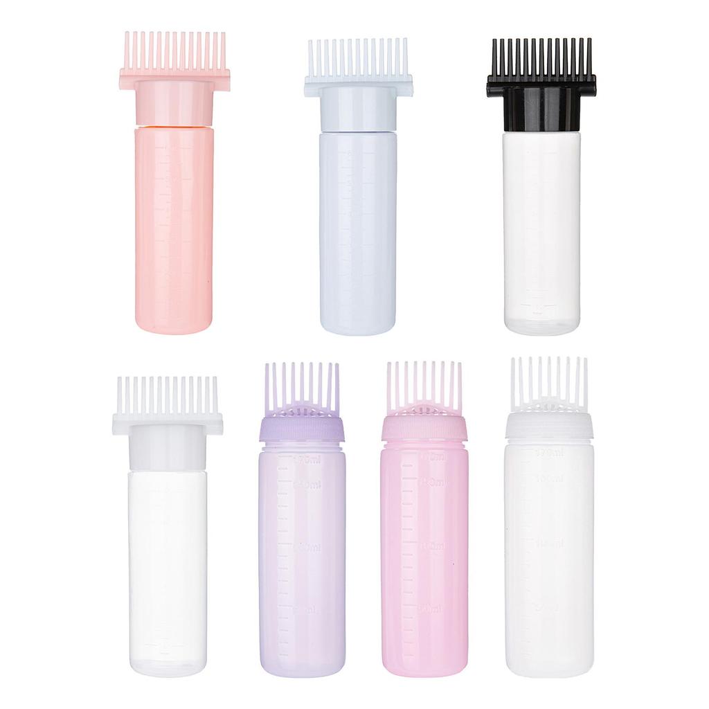 Comb Applicator Bottle Empty Squeeze Bottle for Home Salon Barbershop